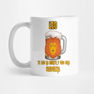 Fun design for lovers of beer and good liquor. Leo sign Mug